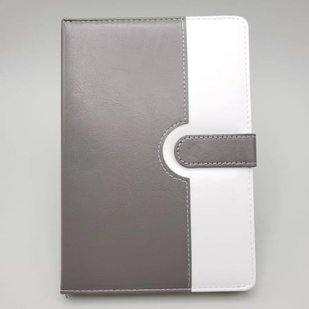 Modern Tasarımlı Çizgili Termo Deri Defter A5 Boyut