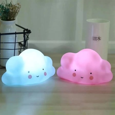 Sevimli Bulut Gece Lambası 15 cm LED Işık ile