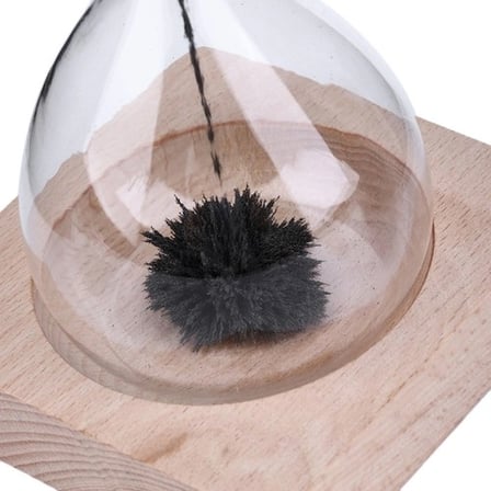 Dekoratif Manyetik Kum Saati 14 cm Ahşap Stand ile