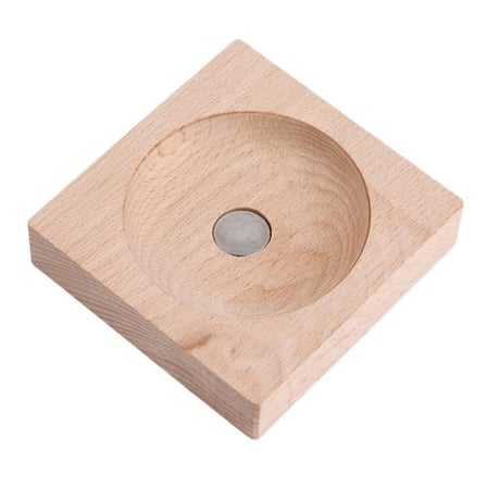 Dekoratif Manyetik Kum Saati 14 cm Ahşap Stand ile