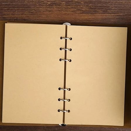 Büyük Boy Yaprak Desenli Defter 40 Yaprak Renkli