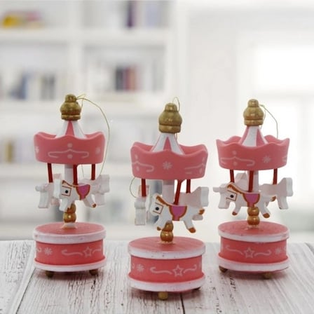 Dekoratif Pembe Mini Atlı Karınca 6'lı Set