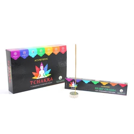 Dengeleyici 7 Chakra Tütsü 10'lu Set Meditasyon için