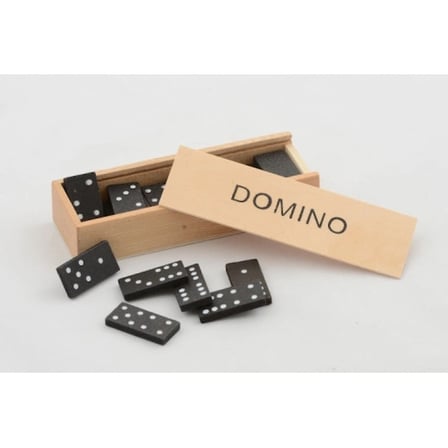 Domino Seti 15x5 cm Oyun Kutusu (Ahşap Model)