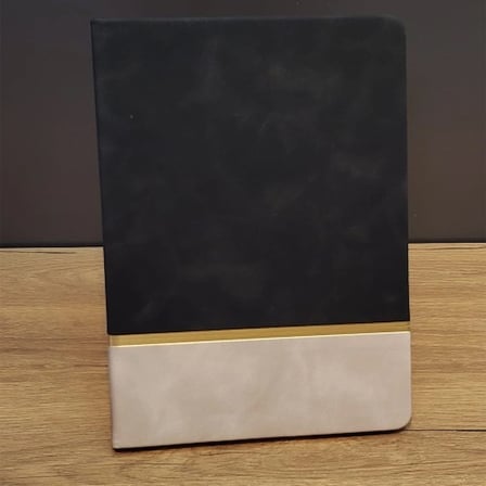 Şık Modern Çizgili Deri Defter 21 cm x 15 cm