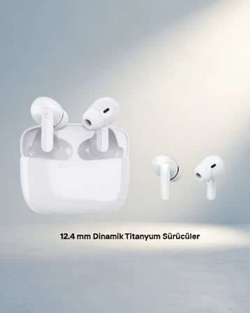 Şık Tasarımlı Gürültü Engelleyici Bluetooth Kulaklık - Hızlı Şarj ve Derin Bas