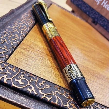 Zarif Desenli Metal Roller Kalem Seti