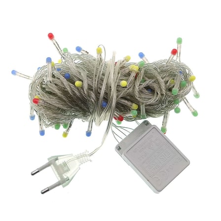 Şık Kırmızı Led Işık 10 Metre 100 Adet Damla Uçlu