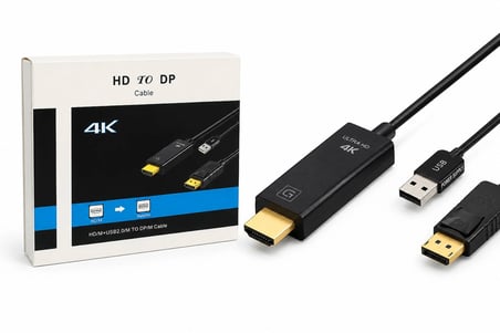 Aktif Dönüştürücü Kablo 4K 60Hz 26 Cm HDMI USB