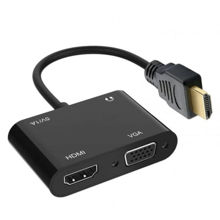 Çoklu Çıkışlı HDMI VGA PD Adaptörü