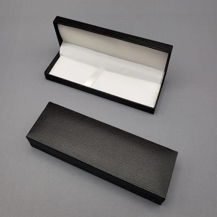 Şık Desenli Siyah Kalem Kutusu 16x5 cm Hediye Seçeneği