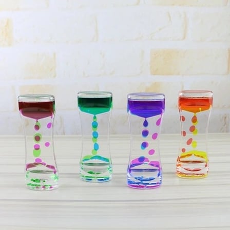 Şık Tasarımlı Dekoratif Sulu Kum Saati 14 cm