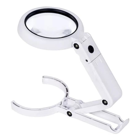 Katlanabilir Usb Şarj Edilebilir Büyüteç 3.5x 10x Lens