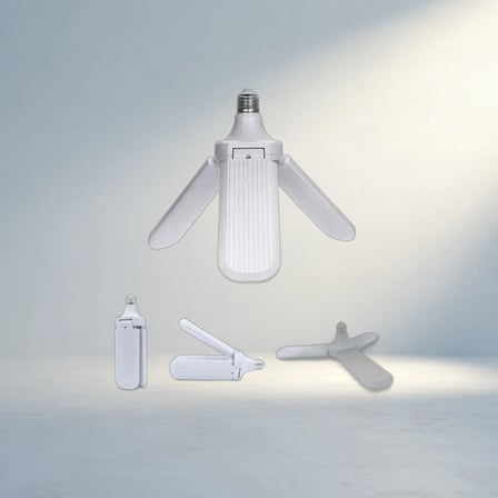 Şık 3 Kollu Pervane Model Beyaz LED Lamba Ampul E27 24W