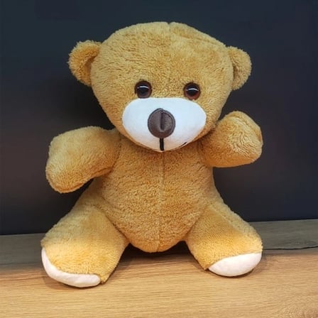 Şık Kahverengi Peluş Oyuncak 25 cm Hediye