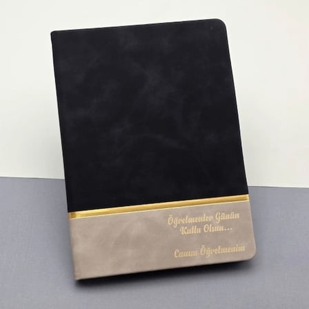 Şık Termo Deri Defter 96 Yaprak Öğretmenler Günü Hediyesi