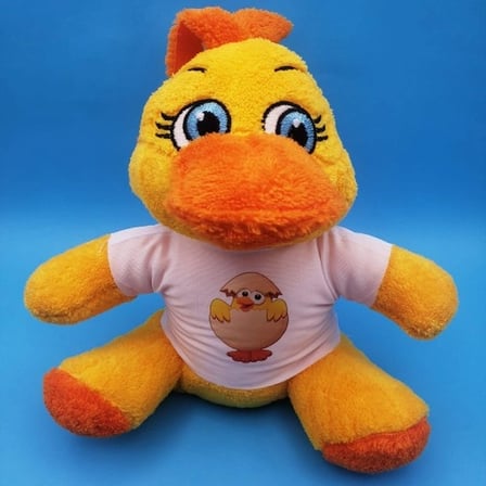 Sevimli Peluş Civciv Tişörtlü 24 cm Dekoratif Oyuncak