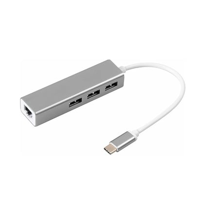Kompakt Type-C Ethernet ve USB 3.0 Çevirici Macbook için
