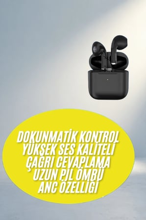 Ergonomik Bluetooth Kulaklık Mikrofonlu Dokunmatik Kontrol