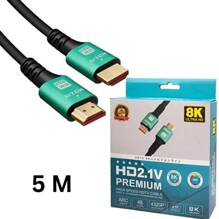 Yüksek Hızlı 8K HDMI Kablo 5 Metre Uzunlukta