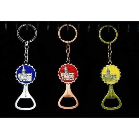Otantik Metal Galata Kulesi Anahtarlık ve Açacak 13 cm