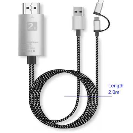HDMI ve VGA Bağlantılı 2'li Kablo Seti