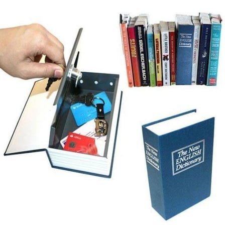 Gizli Kasa Kitap Görünümü ile Değerli Eşyalarınızı Koruyun