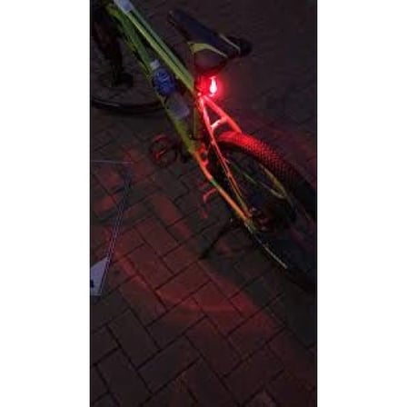 LED Şarjlı Bisiklet Arka Stop Lambası 4 Modlu