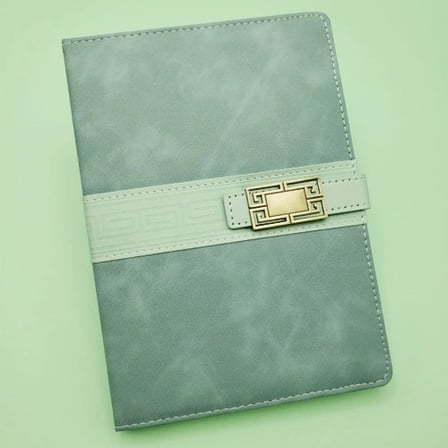 Vintage Tasarımlı Çizgili Deri Defter 1 Adet