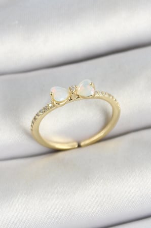 Zirkon Taşlı Renk Kadın Yüzük Model