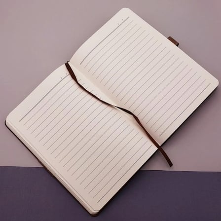 Vintage Tasarımlı Deri Kapaklı A5 Defter 106 Yaprak