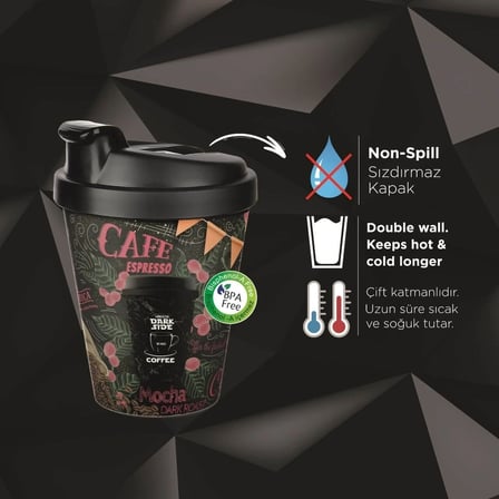Kahve Bardağı - Termoslu 400ml - 13,5 Oz