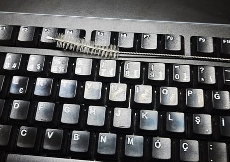 3 Lü Pratik Fırça Esnek Bükülebilir Klavye Mouse Arası Temizlik Fırçası