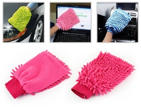 Mikrofiber Temizlik Eldiveni - Araç Yıkama Eldiveni Oto Yıkama Temizleme Cila Eldiveni