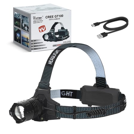 Gt100 Led Şarjlı Kafa Lambası Wt-628
