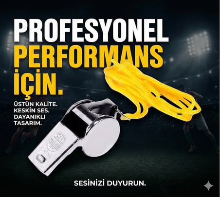 Metal Ipli Hakem Ve Deprem Düdüğü (24'lü)
