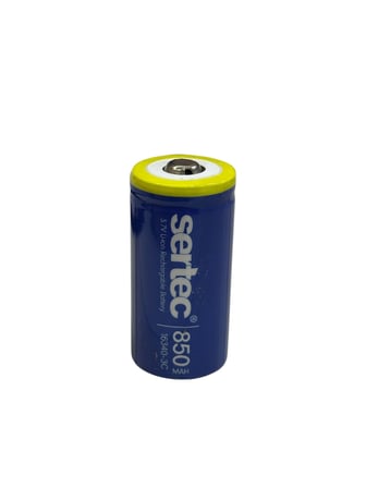 Sertec 3.7v Li-ion 16340 - 850 Mah 3c Başlı Şarjlı Pil