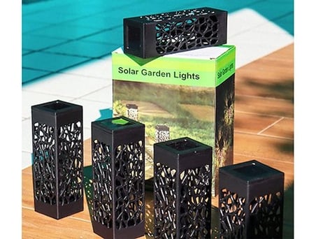 8 Adet Dekoratif Solar Güneş Enerjili Bahçe Aydınlatması Yürüyüş Yolu Seti Diğer