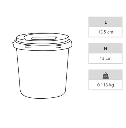 Enfekte Tıbbi Atık Kovası - 1.3 lt