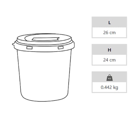 Enfekte Tıbbi Atık Kovası - 10 lt