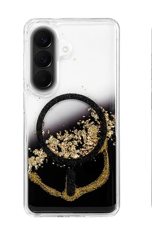 Onegif Galaxy A56 Lotus Simli Magsafe Kapak - Siyah