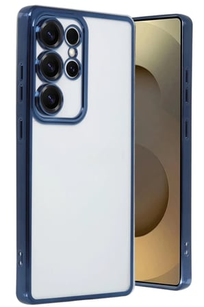 Galaxy S25 Ultra Kılıf Razer Lensli Silikon - Lacivert