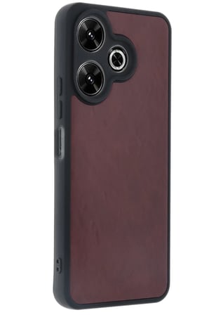 Redmi 13 4G Kılıf Aras Deri Kapak - Bordo