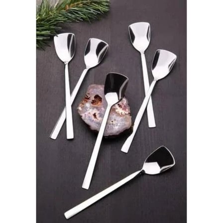 6'li Dondurma Kaşığı Kartelalı