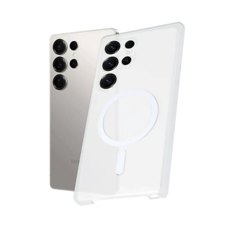 Galaxy S25 Ultra Kılıf PC Zara Magsafe Şeffaf Kılıf - Şeffaf
