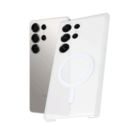 Galaxy S25 Ultra Kılıf PC Zara Magsafe Şeffaf Kılıf - Şeffaf