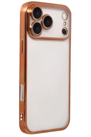 iPhone 17 Pro Razer Lensli Silikon - Turuncu