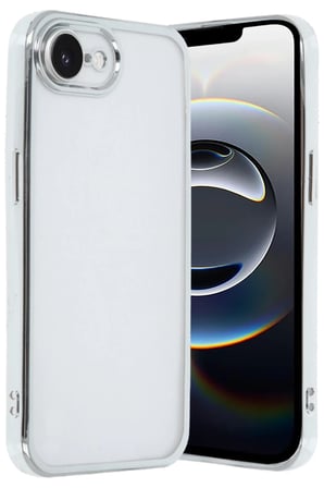 iPhone 16E Kılıf Razer Lensli Silikon - Gümüş