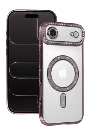 iPhone 17 Air Joke Simli Magneticsafe Kılıf - Pembe