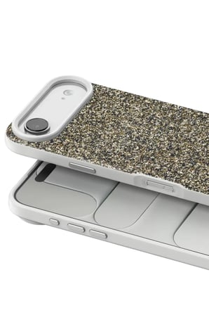 Onegif iPhone 17 Air Bright Simli Kapak - Çöl Titanyum